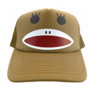 Kids Youth Monkey hat Cap Snapback Chimp AMC Apes HODL brown H